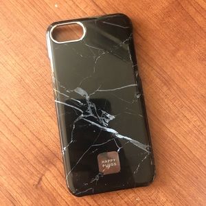 HAPPY PLUGS black marble iPhone 7/8 case